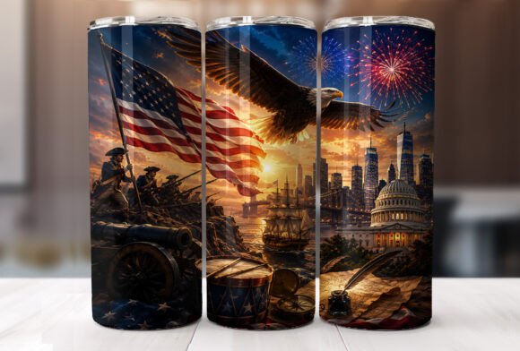American Eagle Flag Tumbler Wrap Review