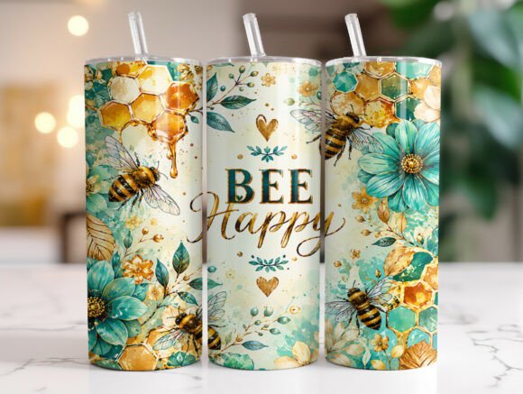 Bee Happy Floral Tumbler Wraps Review