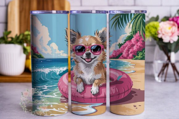 Chihuahua Beach Summer Tumbler Wrap Review