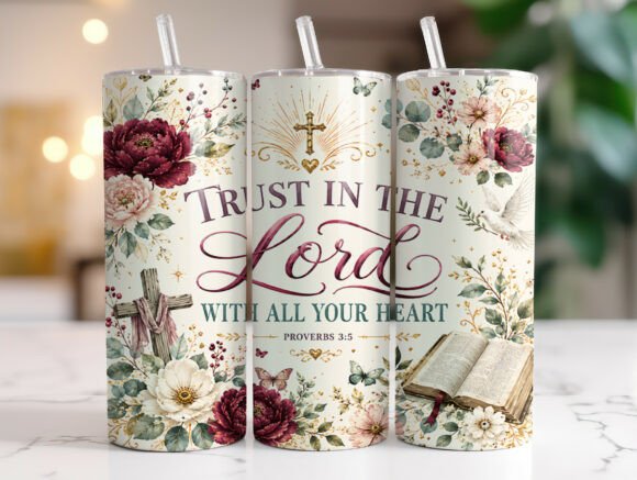 Christian Floral Cross Scripture Tumbler Review