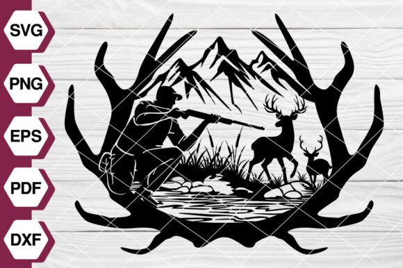 Deer Hunting Scene SVG EP633 Review