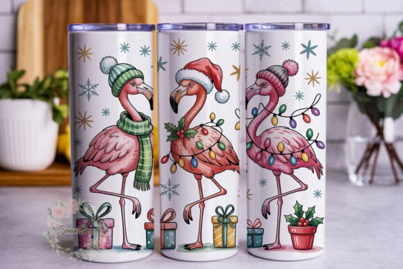 Flamingo Christmas Tumbler Wrap Review
