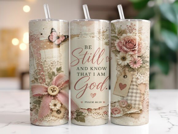 Floral Bible Verse 20oz Tumbler Wrap PNG Review