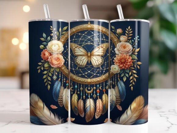 Floral Butterfly Dreamcatcher Tumbler Review
