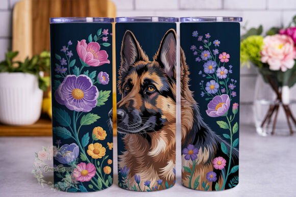 German Shepherd Floral 20oz Tumbler Wrap Review
