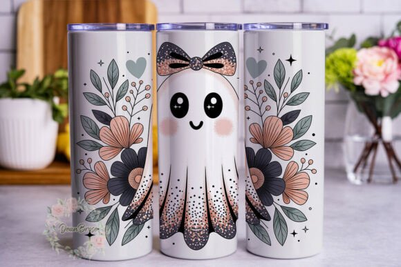 Ghost Floral Peach Black Tumbler Design Review