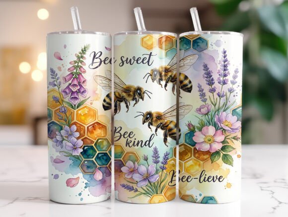 Inspirational Bee Floral Tumbler Wrap Review