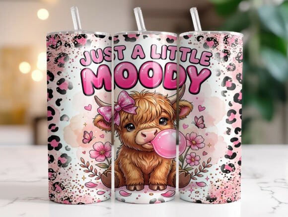 Just a Little Moody Highland Cow Tumbler Review
