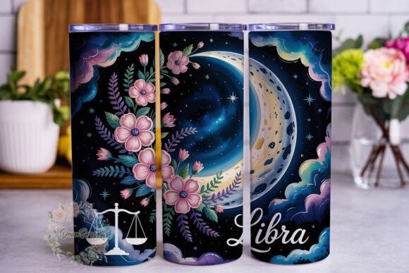 Libra Moon Floral Tumbler Wrap Review