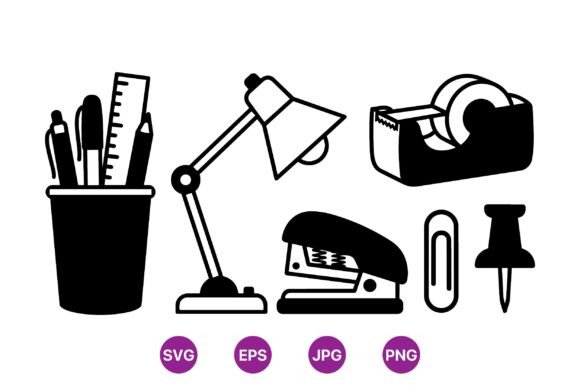 Office Desk Essentials SVG Pack Review