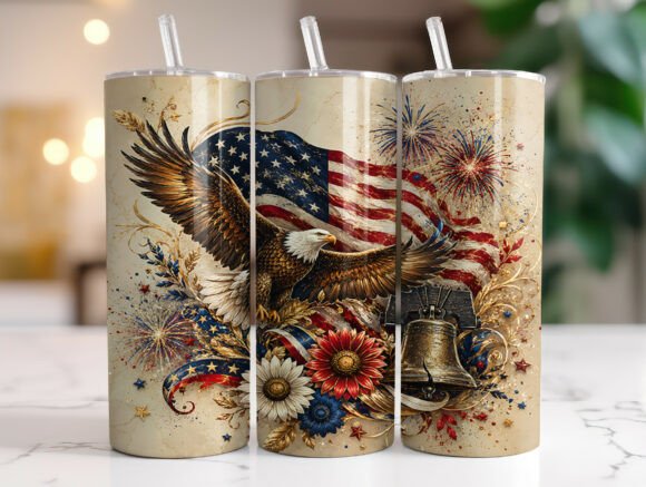 Patriotic Eagle 4th of July Tumbler Wrap Review