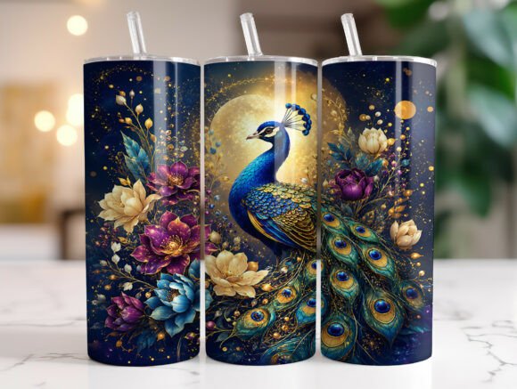 Peacock Floral Tumbler Wrap Sublimation Review