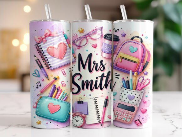 Pink Coquette Teacher 20oz Tumbler Wrap Review