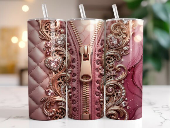 Pink Luxury Purse 20oz Tumbler Wrap PNG Review