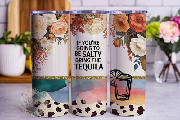 Salty Tequila Leopard Floral Tumbler Review
