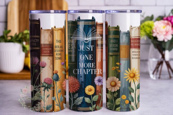 Vintage Books Floral 20oz Tumbler Wrap Review