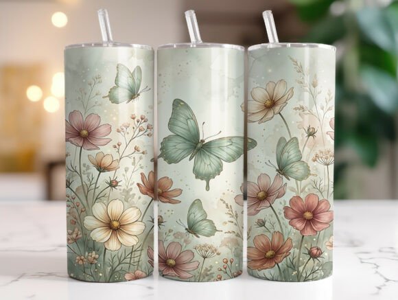 Vintage Butterfly Floral Tumbler Wrap Review
